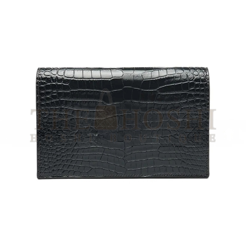 Y51 KATE MONOGRAM TASSEL CHAIN WALLET IN CALFSKIN CROCODILE EMBOSSED 452159DND1N1000 (19*12.5*4cm) Master Quality